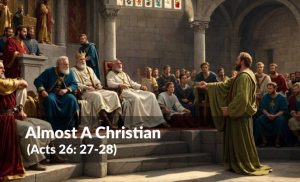 Read more about the article Almost A Christian (Acts 26: 27-28)