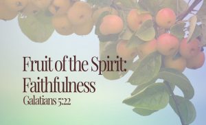 Read more about the article Fruit of The Spirit: Faithfulness (Galatians 5:22)